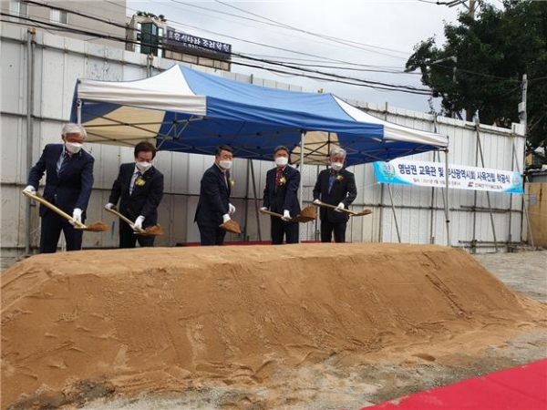 한국전기기술인협회가 인재양성 메카를 향해 16일 제2 교육관인 영남권 교육관을 착공했다.